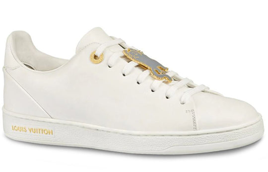 (WMNS) LOUIS VUITTON Frontrow Cowhide Cat Illustration Sneakers White 1A52EM