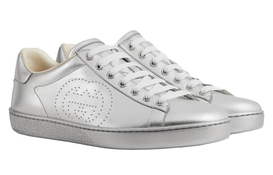 (WMNS) Gucci Ace 'Metallic Silver' 663168-B8B20-8106