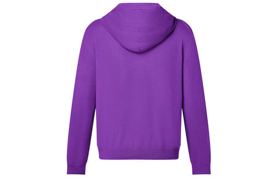 Men's LOUIS VUITTON FW21 Solid Color Logo Embossing Purple 1A9FR0