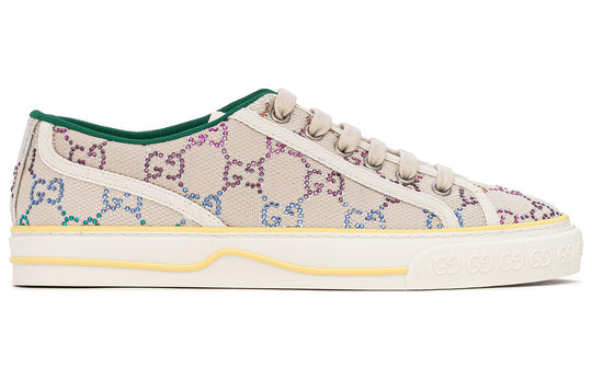 (WMNS) Gucci Tennis 1977 Low-Top Sneaker with crystals 'Off White' 732211-FABH3-9179