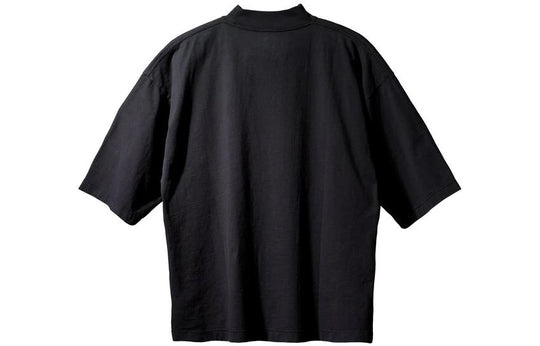 YEEZY Gap x Balenciaga Logo 3/4 Sleeve Tee 'Black' YEEZY-SS22-038