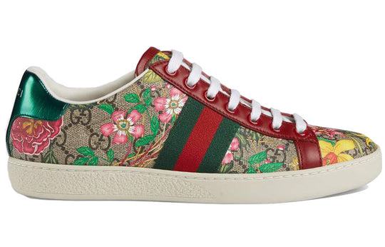 (WMNS) Gucci Ace GG Supreme Low 'Flora Print - Red' 433900-HT520-8490