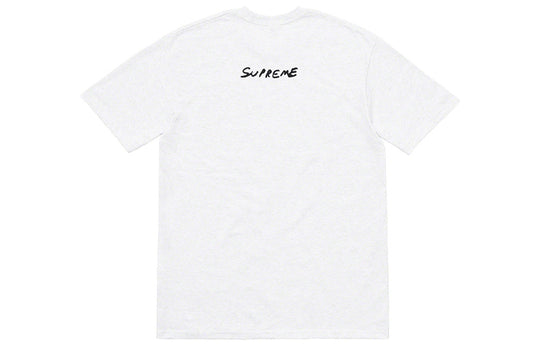 Supreme SS19 Reaper Tee Printing Short Sleeve Unisex Gray White SUP-SS19-10617