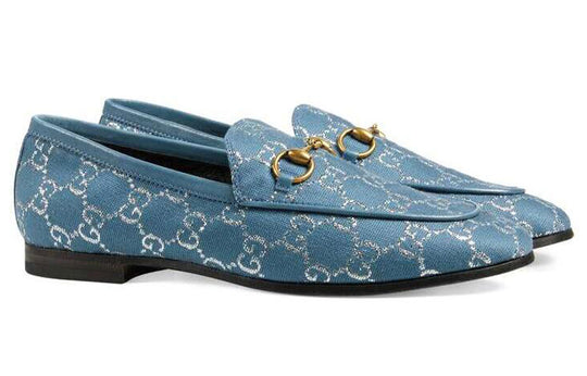 (WMNS) Gucci Jordaan Loafers 'Blue' 431467-2C820-4691