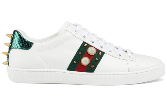 (WMNS) Gucci Ace Studded 'White' 431887-02JP0-9064