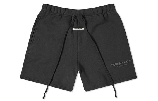 Fear of God Essentials SS20 Fleece Shorts Dark Slate Stretch Limo Black FOG-SS20-284