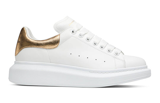 (WMNS) Alexander McQueen Oversized Sneaker 'White Light Gold' 553770WHFBU-9075