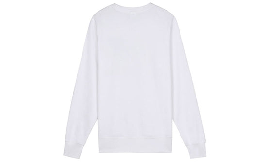 New Balance Essentials Stacked Logo Crew Sweatshirt 'White' AMT03560-WT