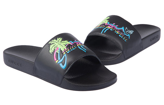 Gucci Pursuit Slide 'Hawaii - Black' 630601-DIR00-1000