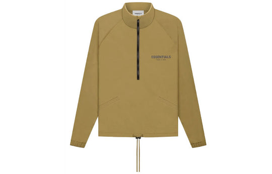 Fear of God Essentials FW21 Half Zip Track Jacket Amber FOG-FW21-018