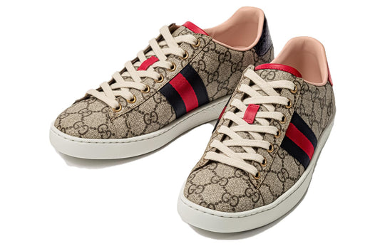 (WMNS) Gucci Ace GG Supreme 'Beige' 499410-96G50-9768