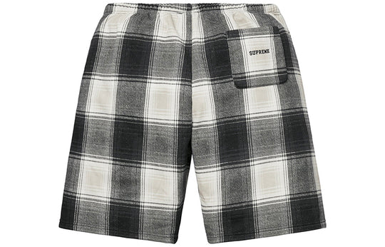 Supreme FW18 Nike Plaid Sweatshort Black Crossover Shorts Unisex SUP-FW18-537