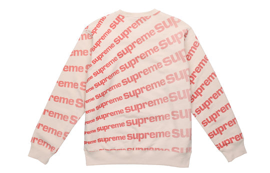 Supreme SS20 Week 1 Radial Crewneck Logo Full Print Round Neck Unisex Pink SUP-SS20-100