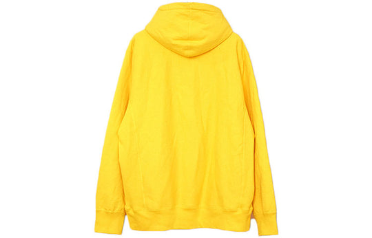 Supreme FW18 Classic Script Hooded Sweatshirt Yellow Logo SUP-FW18-118