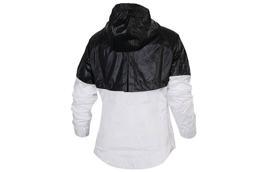 (WMNS) Nike Sportswear WindRunner Jackets 'Black White' 804948-010