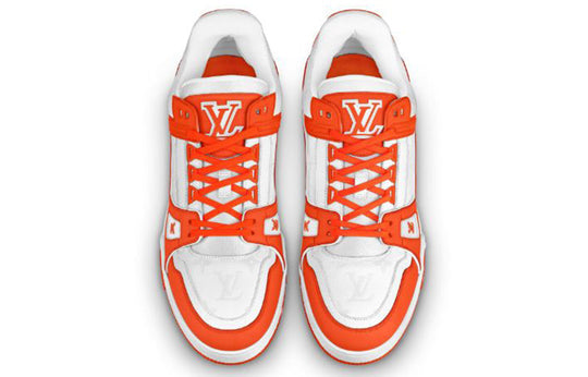 LOUIS VUITTON Trainer Sneakers 'White Orange' 1A811N