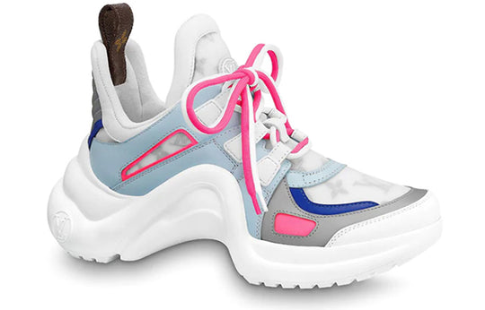 (WMNS) LOUIS VUITTON LV Archlight Sports Shoes Pink/White/Blue 1A65K6