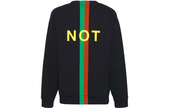 Gucci 'Fake/Not' Print Cotton Jersey Sweatshirt 'Black' 635847-XJCXY-1082