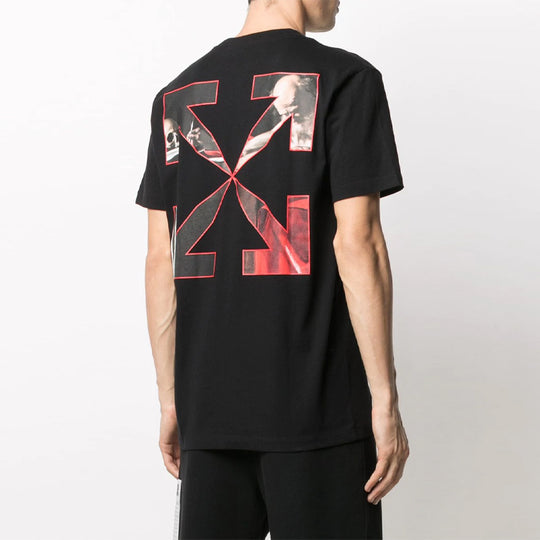 Off-White Short Sleeve Mens Arrows Sketch Logo OMAA027R21JER0041025