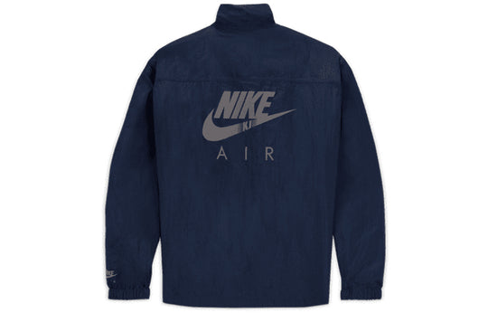 Nike Air x Kim Jones Double-Sided Windproof Reflective Logo Jacket Unisex Blue/White DC9985-100