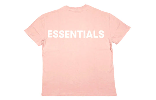 Fear of God Essentials Reflective Alphabet Logo Printing Short Sleeve Unisex Pink FOG-FW19-56