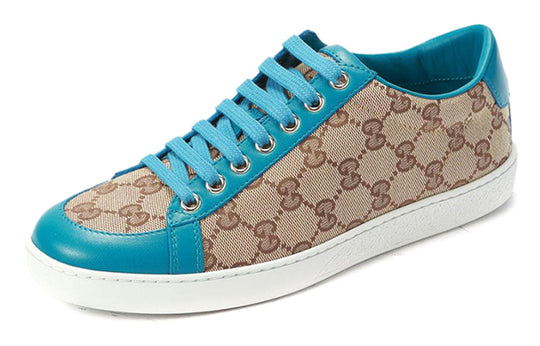 (WMNS) Gucci Brooklyn GG Supreme Low 'Beige Blue' 354328-FTAZ0-9774