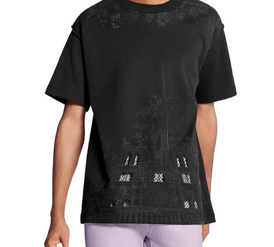 LOUIS VUITTON LV Embroidered Notre Dame Embroidered Cotton For Men Black 1A7QH