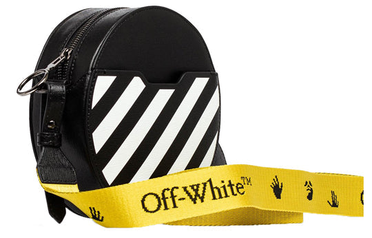 (WMNS) Off-White Diag Round Shape Single-Shoulder Bag Black OWNA110E20LEA0031001