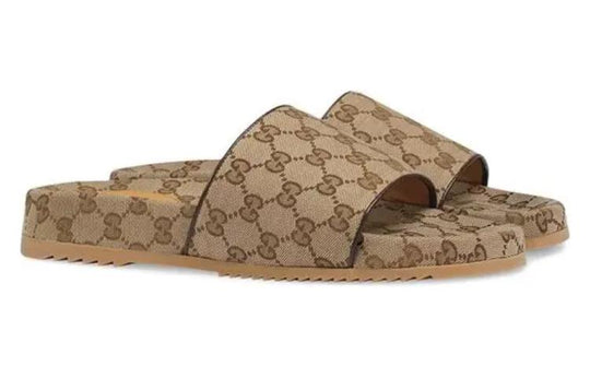 Gucci GG Canvas Slide Sandal 'Beige Monogram' 624695-H6320-9763