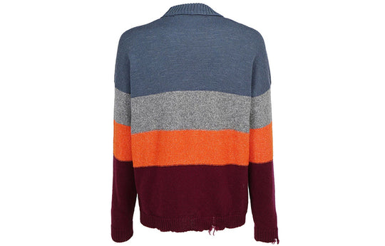 Off-White Multi-color Stripe Sweater Men Multi-color OMHE016F19E370281910