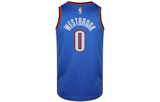 Nike MENS NBA Oklahoma City Thunder Russell Westbrook 0 Swingman Tank Blue AV4955-403