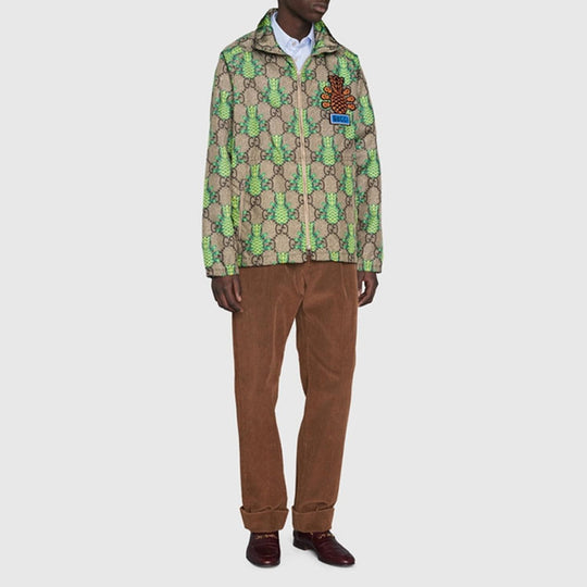 Gucci GG Pineapple Print Jacket 'Green' 672807-ZAIES-2370