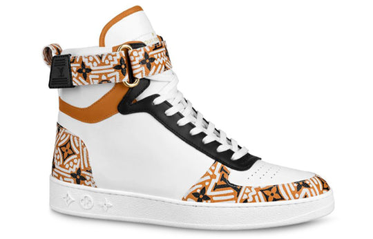 (WMNS) LOUIS VUITTON LV Crafty Boombox High-Top Sports Boots White/Brown 1A85LW