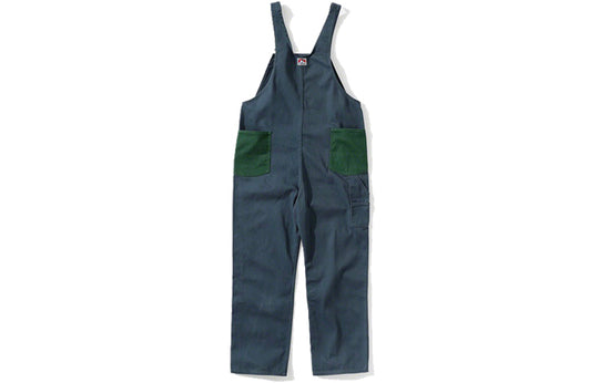 Supreme FW19 Week 3 x Ben Davis Overalls Crossover Blue Green Contrasting Colors Pants Unisex SUP-FW19-394