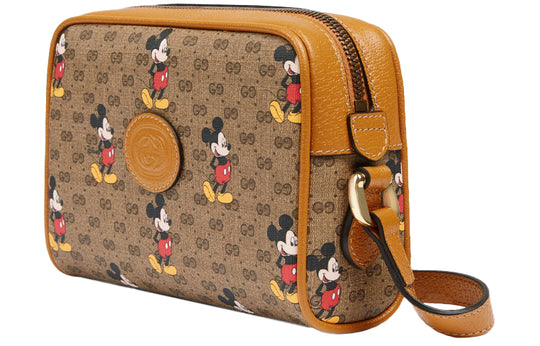 (WMNS) Gucci x Disney Mickey Prints Single Shoulder Bag Light Brown 602536-HWUBM-8559