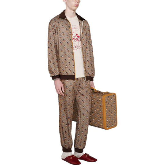 Gucci x Disney Full-Printed Mickey Pattern Long Sleeve Jacket For Men Brown 604210-XJB64-2100