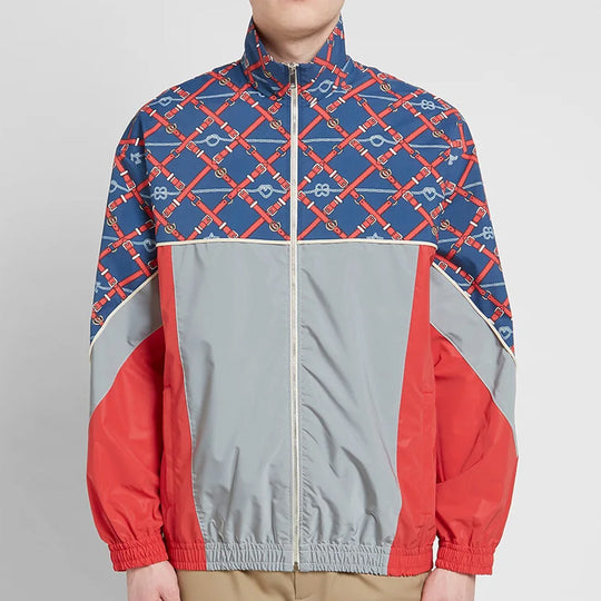 Gucci Retro Mosaic Printed Reflective Sports Jacket For Men Multi-color 587377-XJBTH-4437