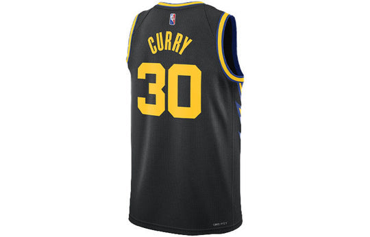 Nike NBA City Edition 75 Anniversary Basketball Jersey 'Black Yellow' DB4027-010