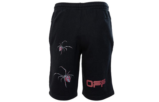 Off-White Printing Casual Shorts Ordinary Version Black OMCI006S20E300011024