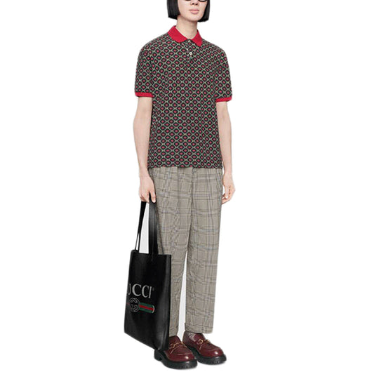 Gucci SS20 Star Cotton Short Sleeves Luxury Polos 'Red' 575222-XJBAI-1080