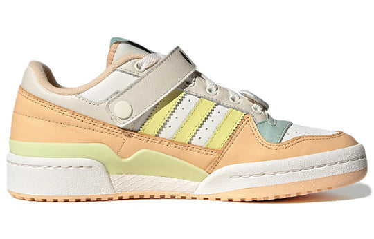 (WMNS) adidas originals Forum Low 'White Light Orange Cream Yellow Green' GW4427