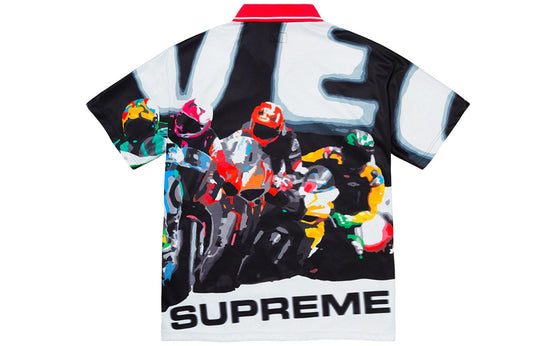 Supreme SS20 Week 13 Racing Soccer Jersey Tee 'Blue Red' SUP-SS20-660