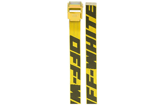 Off-White SS20 2.0 Industrial Yellow Belt 3.5cm OMRB034S20F420416010