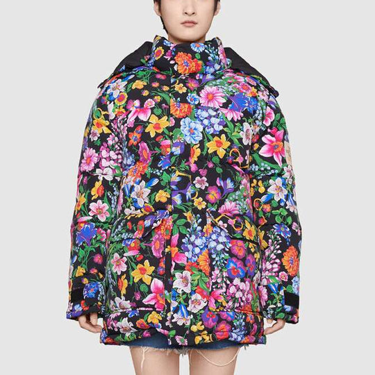 Gucci x The North Face Floral Print Down Jacket 'Purple' 648858-XAABX-1037