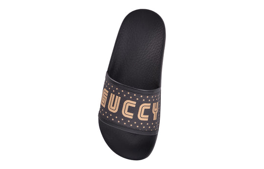 (WMNS) Gucci Guccy Slide 'Black Gold' 519996-9QR10-1085