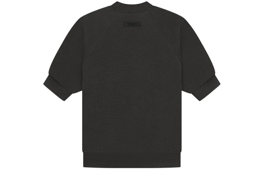 Fear of God Essentials SS23 Ss Waffle Sweatshirt 'Off Black' FOG-SS23-050