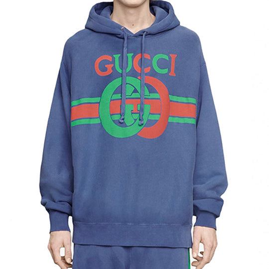 Men's Gucci Interlock G Printing Blue 569828-XJA46-4804