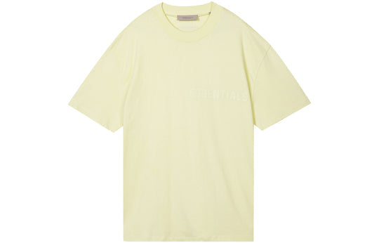 Fear of God Essentials FW22 Short Sleeve Tee Canary FOG-FW22-373