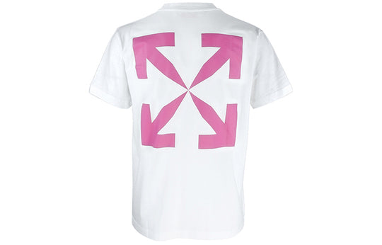 Off-White Logo Alphabet Printing Arrow Short Sleeve White OMAA027S22JER0130132