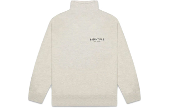 Fear of God Essentials SS20 Mock Neck Sweatshirt Oatmeal FOG-SS20-274